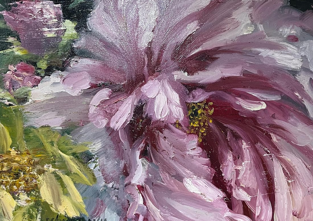 Série "Pivoines", 91x73cm, 2024