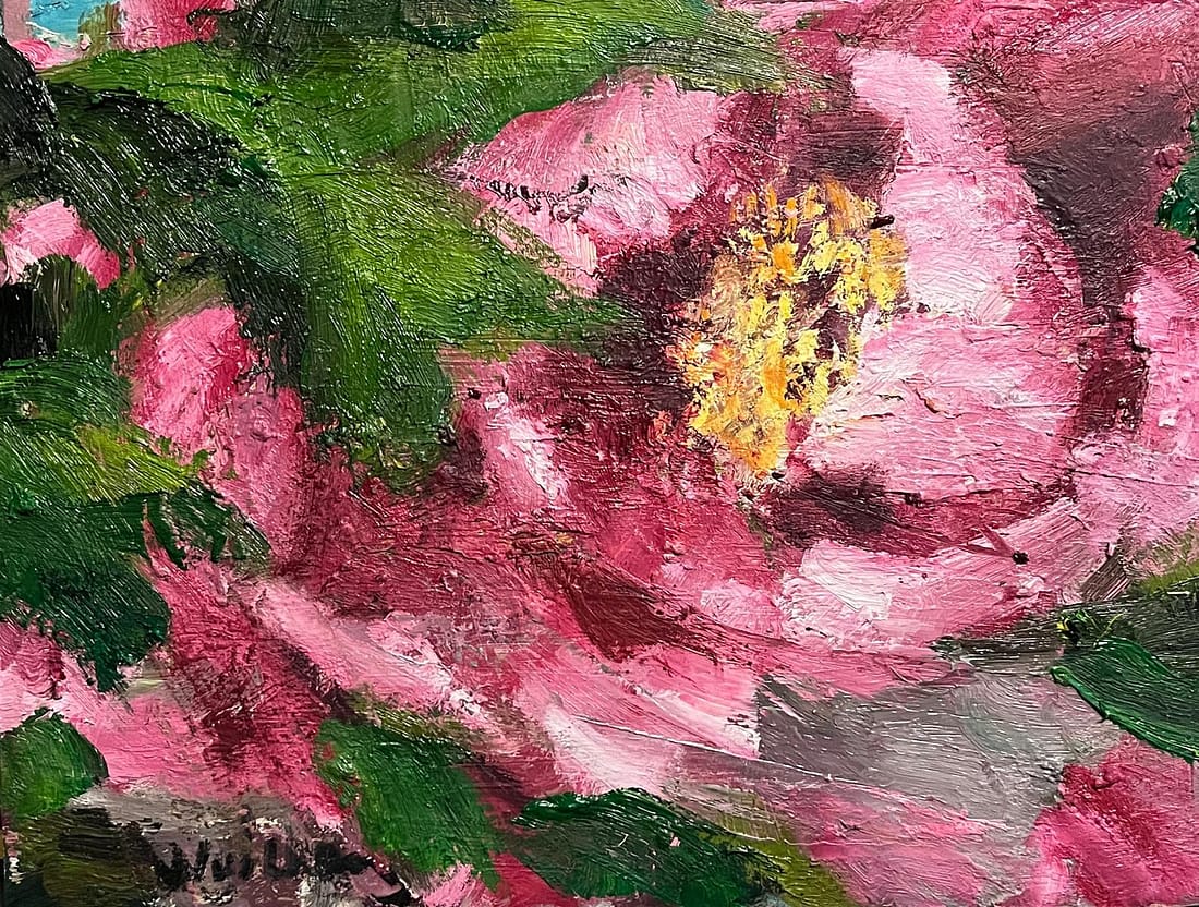 Série "Pivoines", 30x40cm, 2023